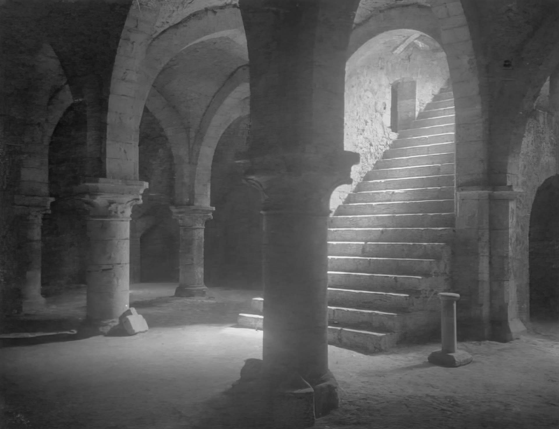 ancient crypt cellars in province 1910 Frederick Evans