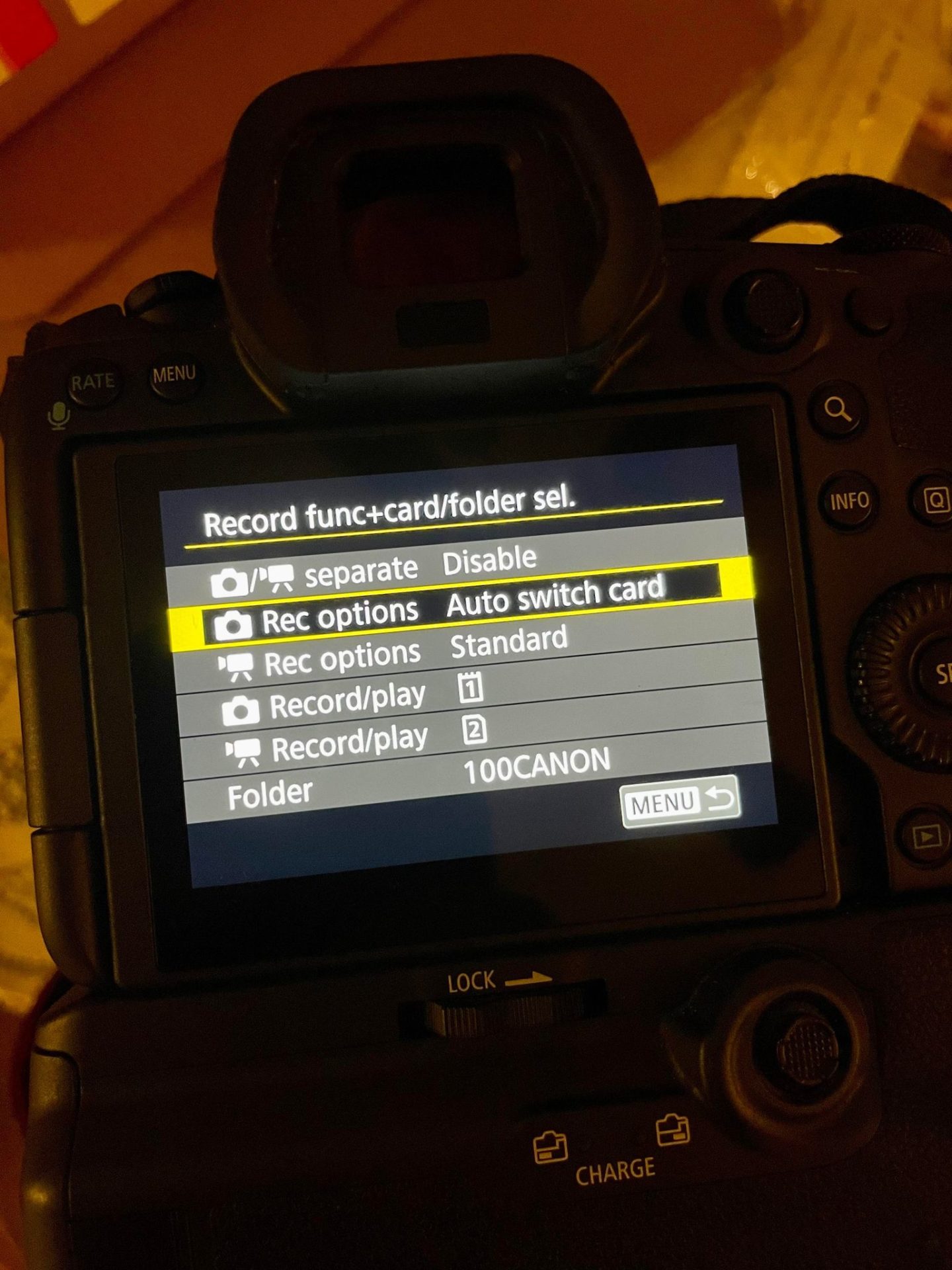 Canon menus 1 Canon v Nikon