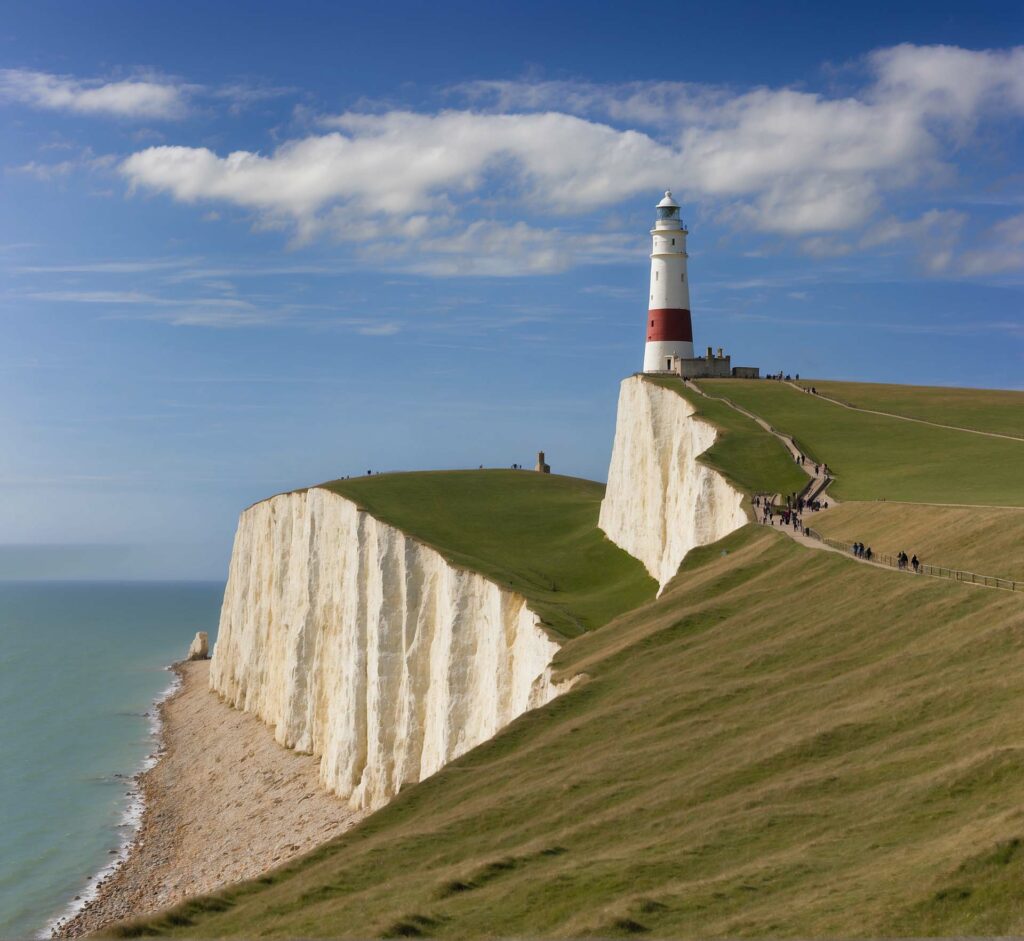 vecteezy_ai-generated-white-chalk-cliffs-and-lighthouse-on-the_36373594